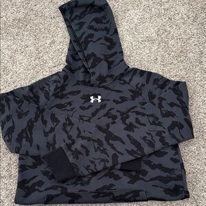 Under Armour Black and Gray Camo Hoodie